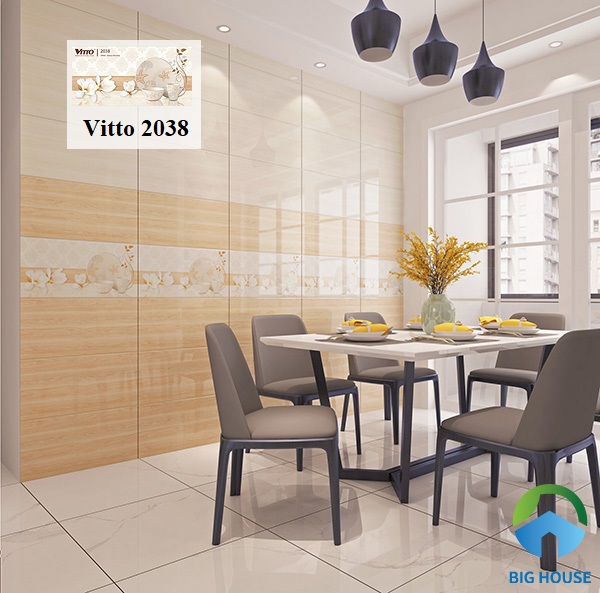 Vitto 2038 là một mẫu gạch ốp lý tưởng cho không gian bếp