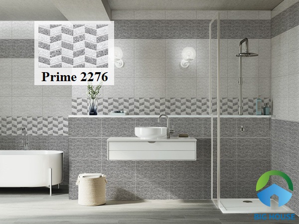 Gạch Prime 2276 kích thước 25x40 phù hợp ốp tường phòng tắm 